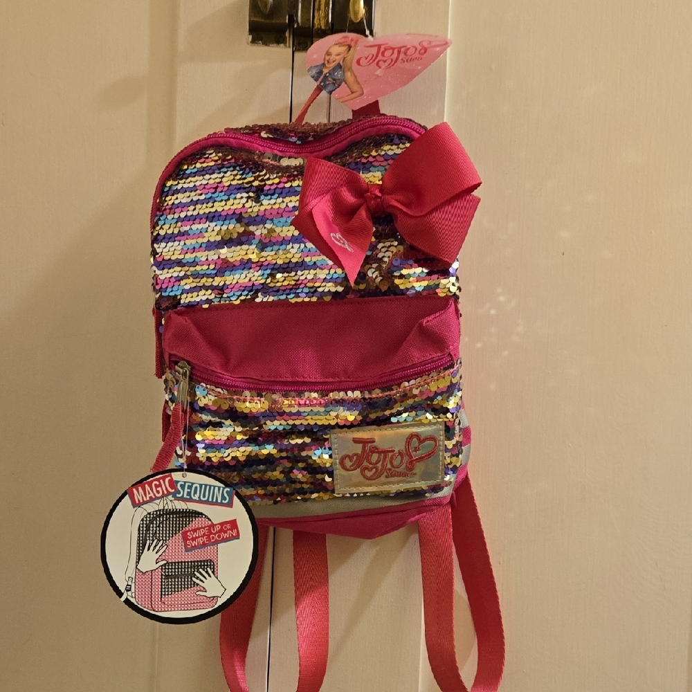 NWT JoJo Siwa sequined mini backpack